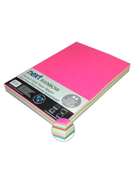 Χαρτί φωτοτυπίας Α4 10 χρώματα 100 φύλλα 160γρ