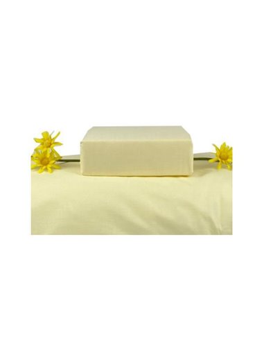 Σεντόνι μονό Πεννιέ Yellow από 100% βαμβάκι 170x270εκ.