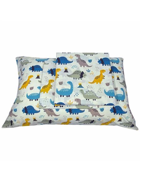 Σετ παιδικά σεντόνια μονά Dinosaurs από 100% βαμβάκι 175x260εκ.