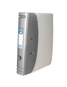 Κλασέρ PP με 2 κρίκους Α4 3/32 ασημί μεταλλικό