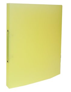 Κλασέρ PP με 2 κρίκους κίτρινο Υ32x25x2εκ