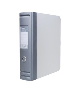 Next κουτί-ντοσιέ 2 κρίκους PP ασημί Α4 Υ32x28x7,5εκ.