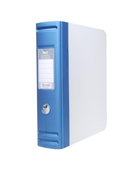 Next κουτί-ντοσιέ 2 κρίκους PP μπλε μεταλλικό Α4 Υ32x28x7,5εκ.