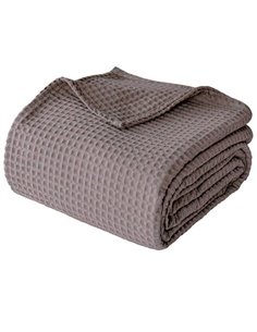 Κουβέρτα "Pablo"  πικέ 100% βαμβακερή μπεζ-καφέ 220x240εκ