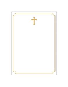 Next κηδειόχαρτο/αγγελτήριο μνημοσύνου Α3, 120γρ. πακέτο 50 φύλλων χρυσό