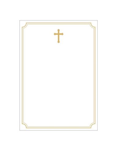 Next κηδειόχαρτο/αγγελτήριο μνημοσύνου Α3, 120γρ. πακέτο 50 φύλλων χρυσό