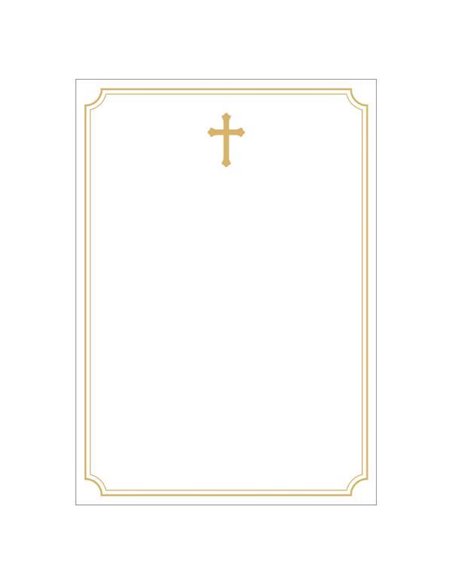 Next κηδειόχαρτο/αγγελτήριο μνημοσύνου Α3, 120γρ. πακέτο 50 φύλλων χρυσό