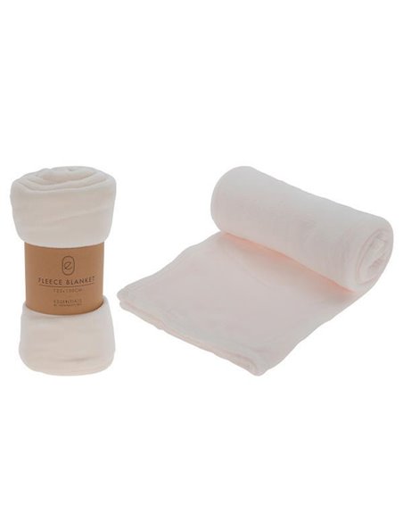 Ριχτάρι Fleece I 125x150εκ. λευκό του πάγου