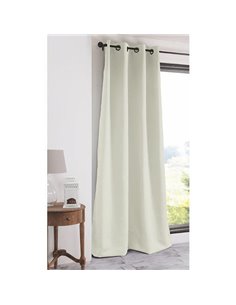 Κουρτίνα black out Coveri έτοιμη με κρίκους εκρού 140x270εκ.