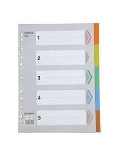 Comix διαχωριστικά πλαστικά ντοσιέ Α4 1-5 θέματα