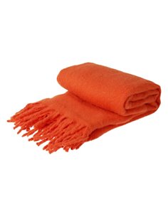 Ριχτάρι με κρόσσια πορτοκαλί 160x130εκ.