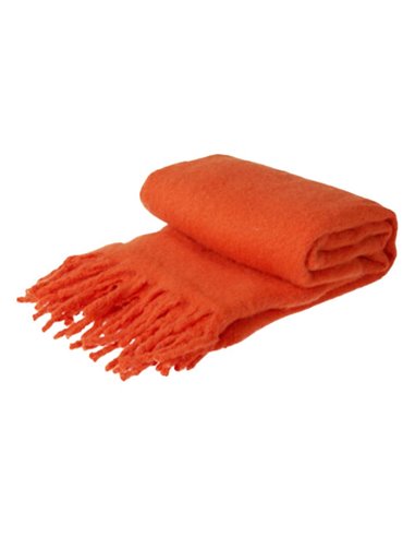 Ριχτάρι με κρόσσια πορτοκαλί 160x130εκ.