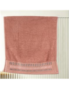 Σετ πετσέτες 3 τεμ. "Amy" pudra 100% βαμβάκι πεννιε 430gsm