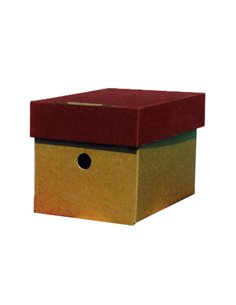 Νext κουτί classic μπορντώ καπάκι Α5 Υ16x16x22εκ.