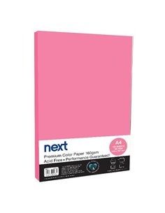 Χαρτόνι φωτοαντιγραφικό φουξ Α4,160γρ,100φ.