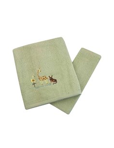 Σετ παιδικές πετσέτες "Animal world" 100% βαμβάκι πεννιε 480gsm