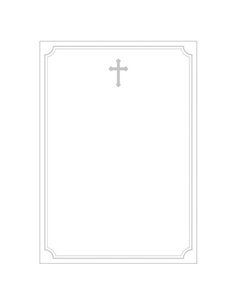 Next κηδειόχαρτο/αγγελτήριο μνημοσύνου Α4, 120γρ. πακέτο 50 φύλλων ασημί