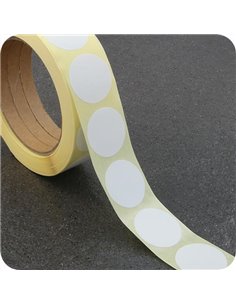 Ετικέτες αυτοκ.στρόγγυλες Ø20mm λευκές ρολλό 1000τεμ