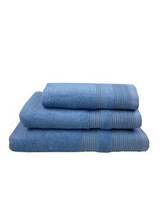 Πετσέτα μονόχρωμη 100% βαμβάκι πεννιε 550gsm 80x150εκ. μπλε