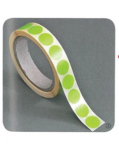 Ετικέτες αυτοκ.στρόγγυλες Ø20mm πράσινο ρολλό 1000τεμ