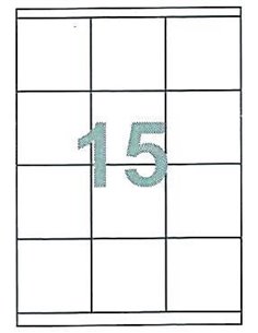 Fleks ετικέτ. αυτοκόλ. λευκές 70x51mm 15/φ 100φ Α4