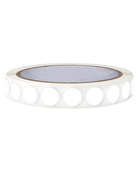 Ετικέτες αυτοκ.στρόγγυλες Ø13mm λευκές ρολλό 1000τεμ