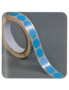 Ετικέτες αυτοκ.στρόγγυλες Ø20mm μπλε ρολλό 1000τεμ