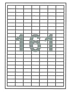 Fleks ετικέτ. αυτοκόλ. λευκές 28x12mm 161/φ 100φ Α4