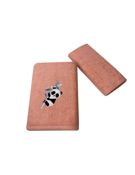 Σετ παιδικές πετσέτες "Panda" 100% βαμβάκι πεννιε 480gsm