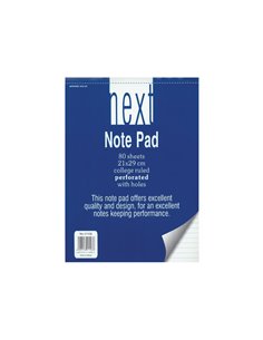 Next μπλοκ ριγέ με τρύπες 21x29εκ. 80φυλ.