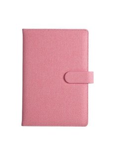 Επαγγελματικό σημειωματάριο PU Α5 ροζ 122 σελ.