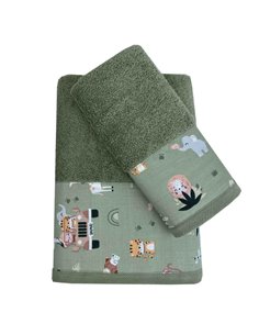 Σετ παιδικές πετσέτες "Safari" 100% βαμβάκι πεννιε 550gsm
