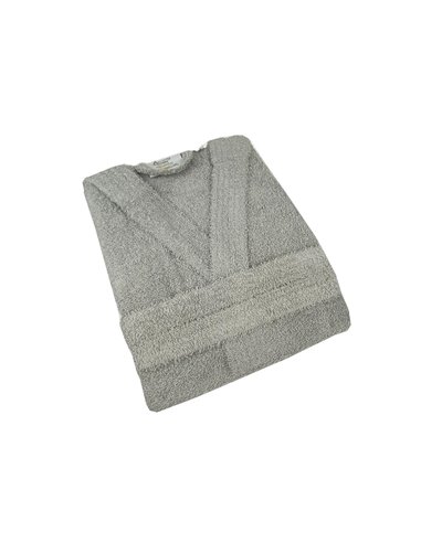 Μπουρνούζι με κουκούλα γκρι xlarge