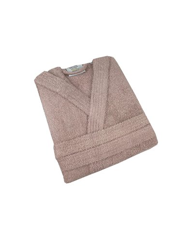 Μπουρνούζι με κουκούλα dusty rose small