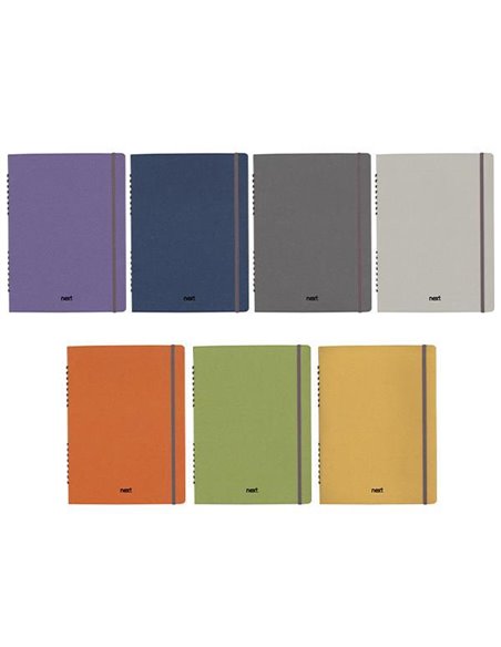 Next Natural τετράδιo με κρυφό σπιράλ 17x25εκ. 3θεμ., 105φ. με λάστιχο