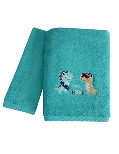 Σετ παιδικές πετσέτες Cool dino 100% βαμβάκι πεννιε 480gsm