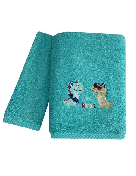 Σετ παιδικές πετσέτες Cool dino 100% βαμβάκι πεννιε 480gsm