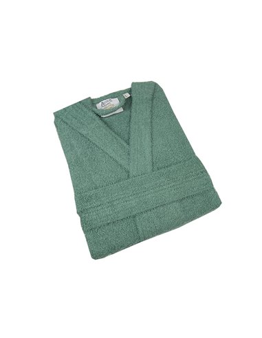 Μπουρνούζι με κουκούλα πράσινο large