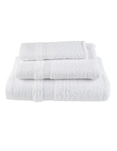 Πετσέτα μονόχρωμη 100% βαμβάκι πεννιε 550gsm 50x100εκ. λευκή