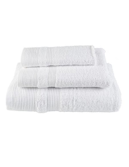 Πετσέτα μονόχρωμη 100% βαμβάκι πεννιε 550gsm 50x100εκ. λευκή