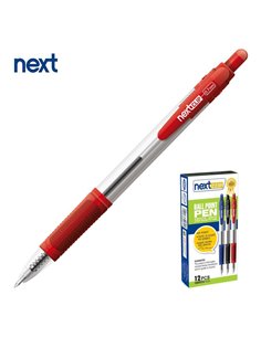 Νext στυλό διαρκείας με κλιπ κόκκινο 0,7mm