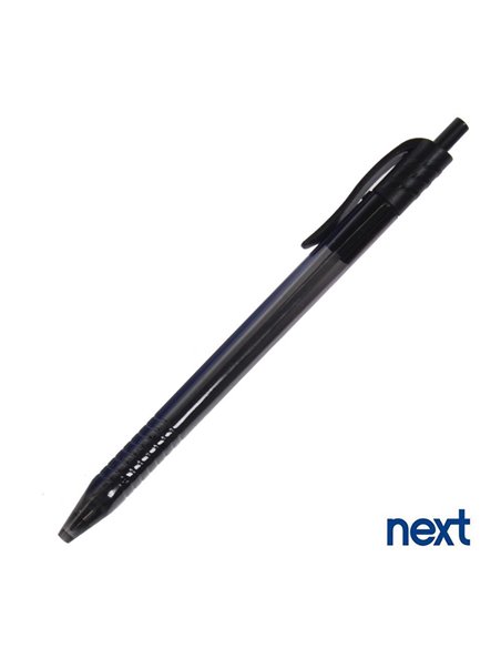Στυλό διαρκείας με κλιπ μαύρο 1,0mm
