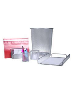 Σετ γραφείου ασημί 5 τεμαχίων