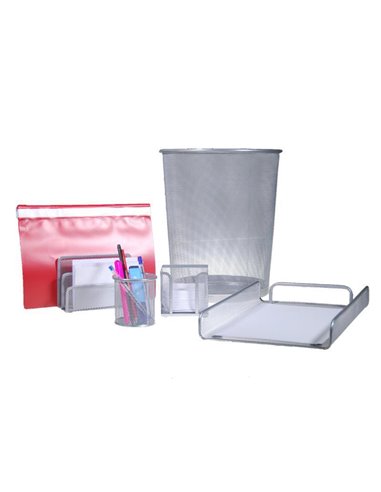 Σετ γραφείου ασημί 5 τεμαχίων