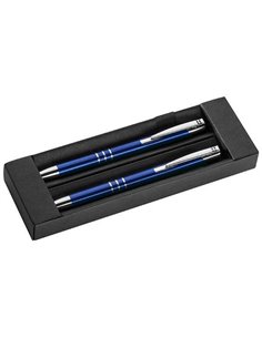 Σετ στυλό - μολύβι μπλε, σε πολυτελή θήκη