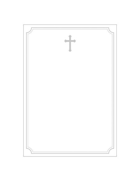 Next κηδειόχαρτο/αγγελτήριο μνημοσύνου Α3, 120γρ. πακέτο 50 φύλλων ασημί