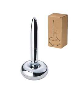 Στυλό μεταλλικό χρωμίου σε μαγνητική βάση 12,6xØ6εκ.