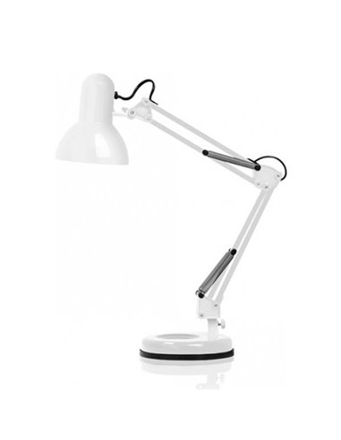 Φωτιστικό σχεδιαστηρίου Ε27 με βάση λευκό Y53x15,5x15,5εκ.