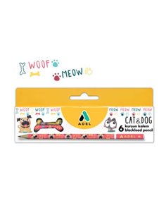 Adel μολύβι  "Cats - Dogs" 2B 6 τμχ. σε κουτί