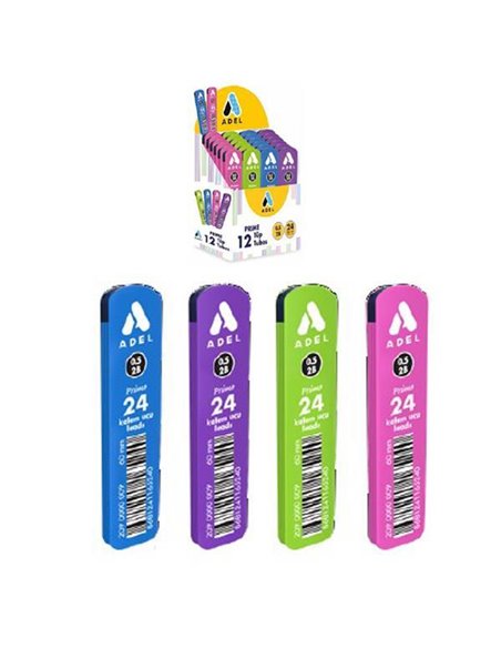 Adel μύτες για μηχανικό μολύβι 0,5mm., 2Β